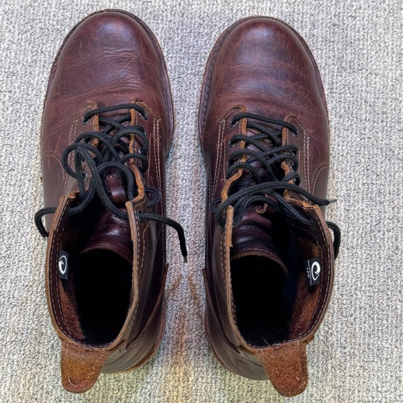 Origin USA Coronado 6" Boot Whiskey Leather Vibram Wedge Men's 12 D EUC - Picture 5 of 10